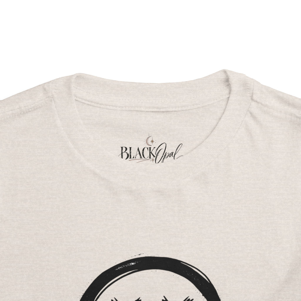 Toddler Tee — Dripping Smiley Face Graphic Kids Shirt
