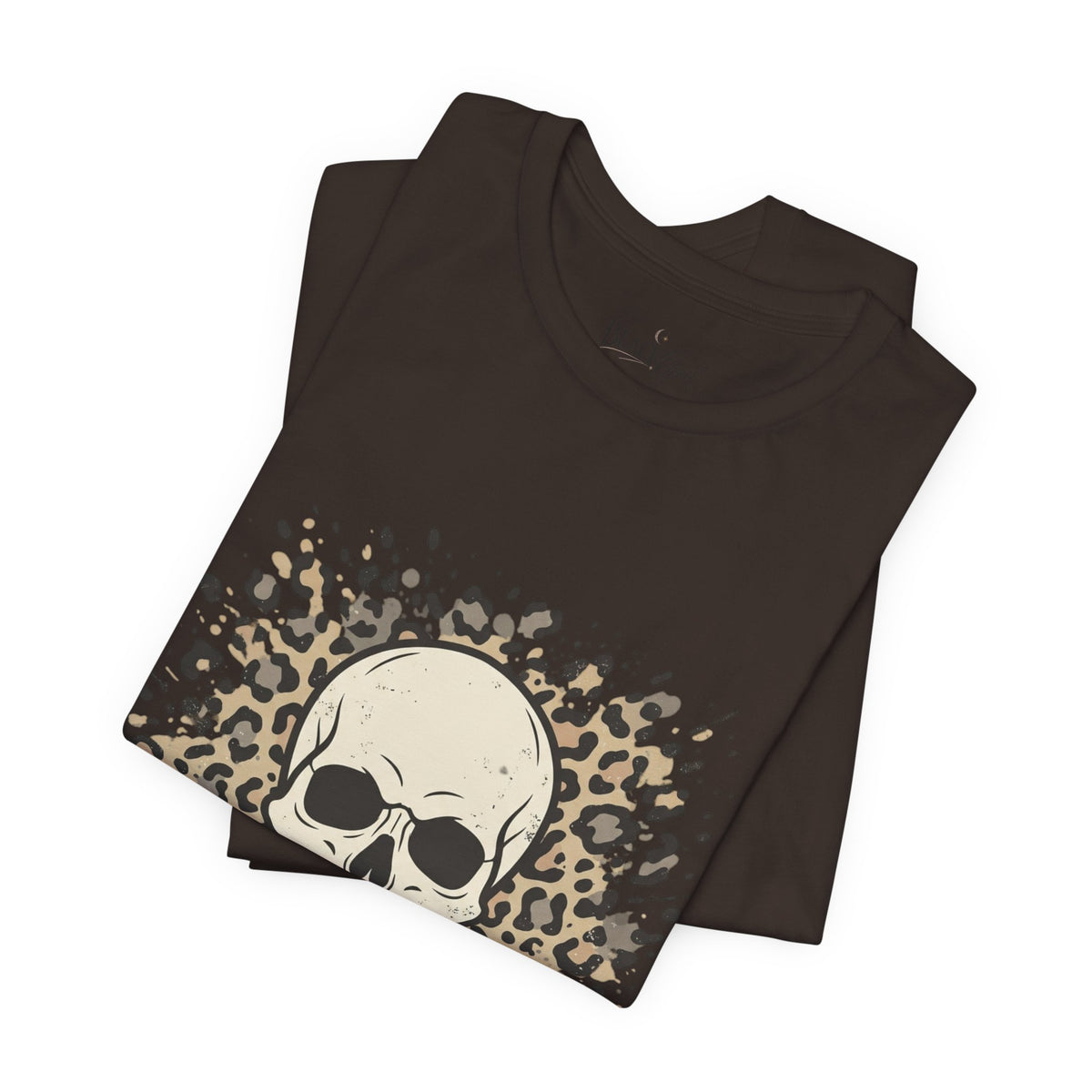 Skull & Leopard Graphic Tee — Bold Street Style Crew Neck