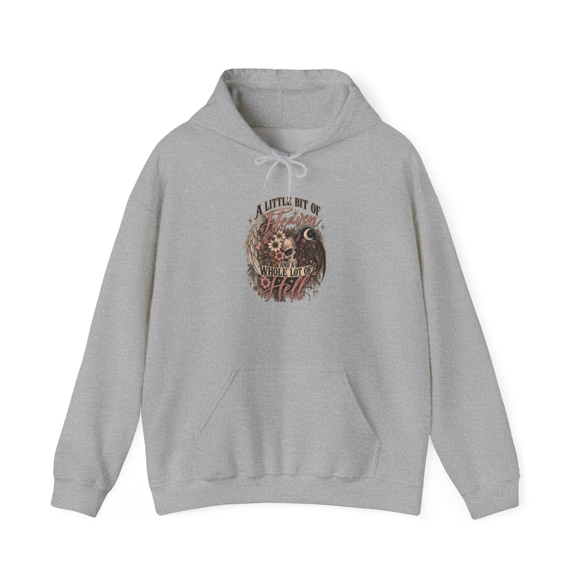 Skull & Roses Vintage Hoodie — 'Forever in the Fight' Gothic Pullover