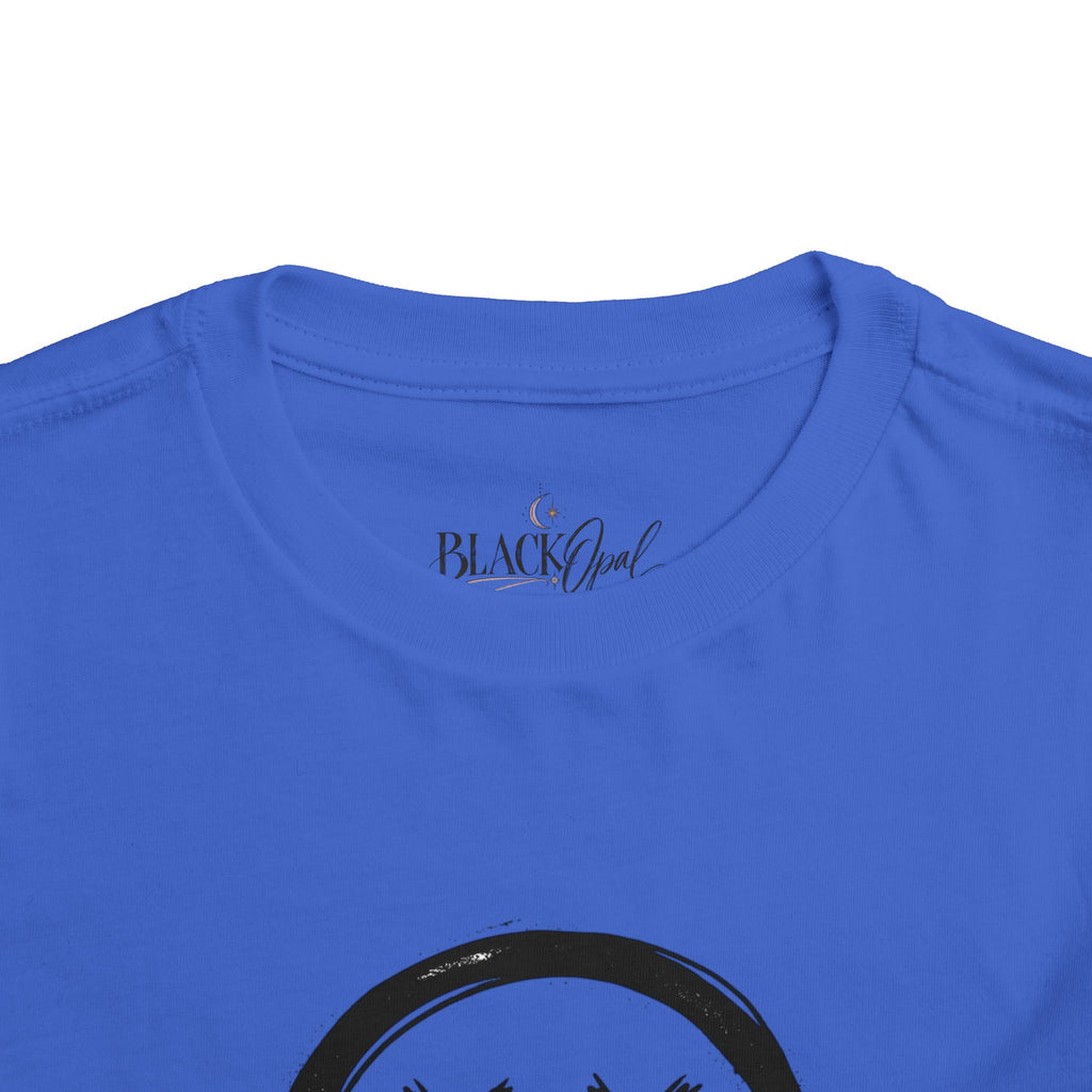 Toddler Tee — Dripping Smiley Face Graphic Kids Shirt