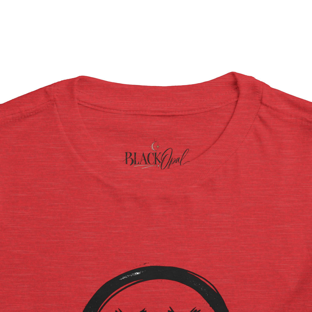 Toddler Tee — Dripping Smiley Face Graphic Kids Shirt