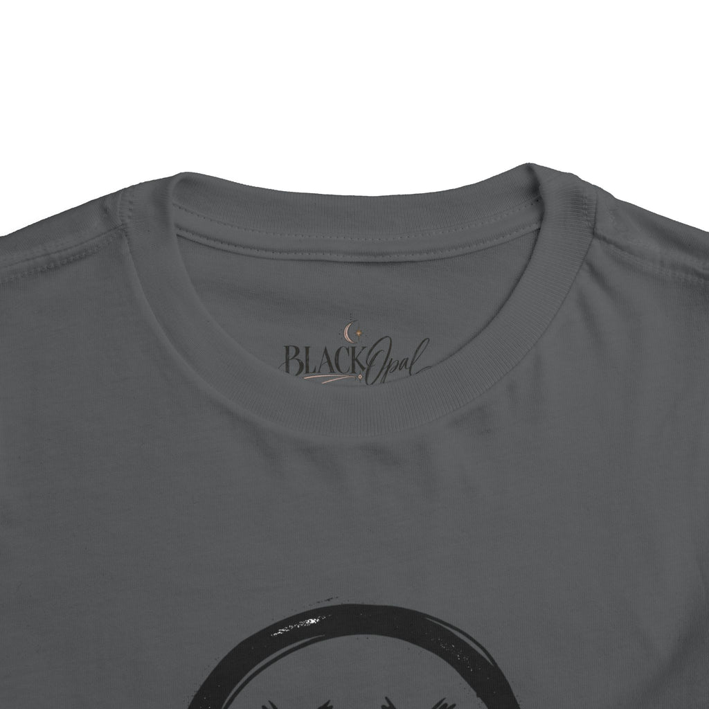 Toddler Tee — Dripping Smiley Face Graphic Kids Shirt