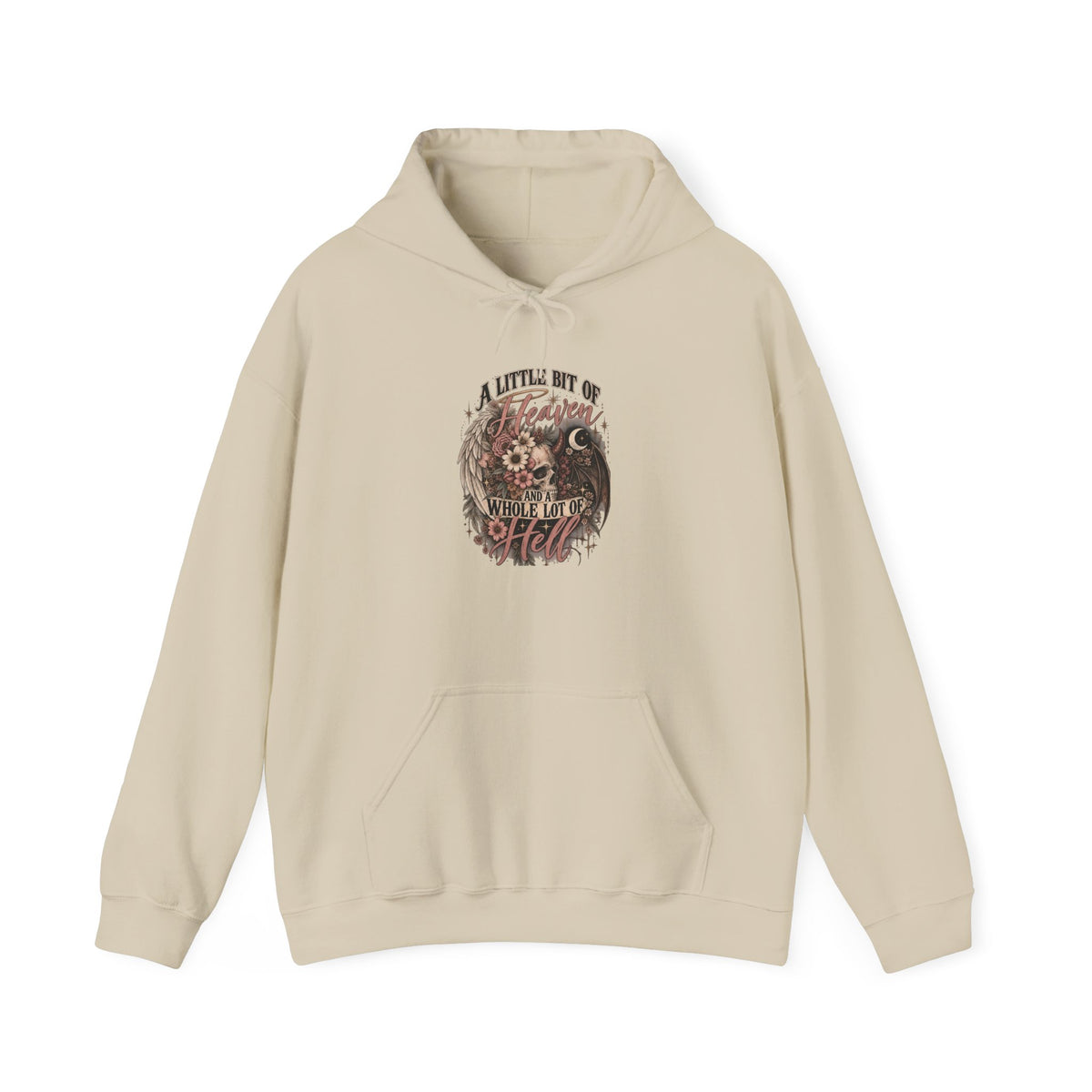 Skull & Roses Vintage Hoodie — 'Forever in the Fight' Gothic Pullover
