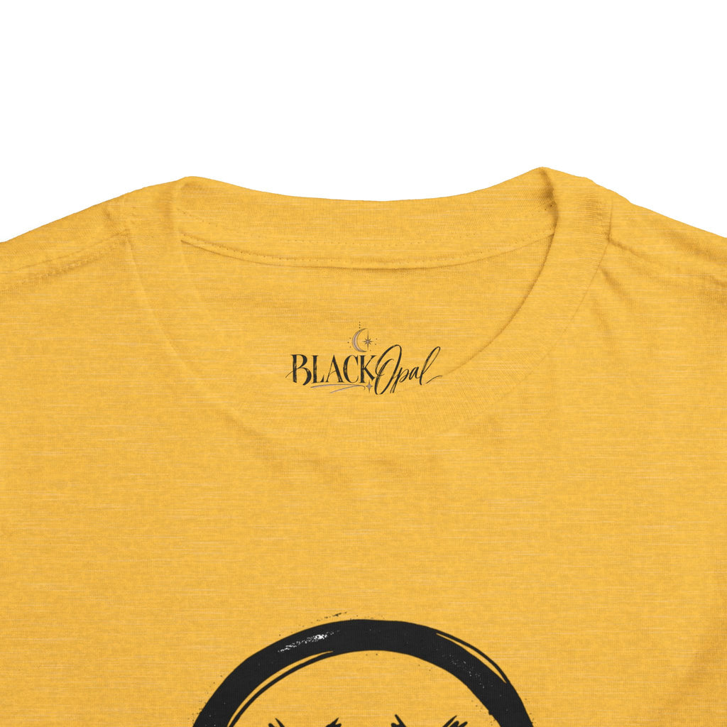 Toddler Tee — Dripping Smiley Face Graphic Kids Shirt