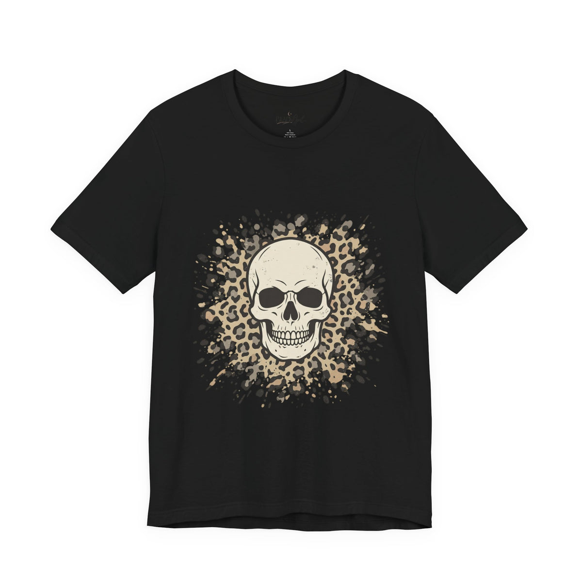 Skull & Leopard Graphic Tee — Bold Street Style Crew Neck
