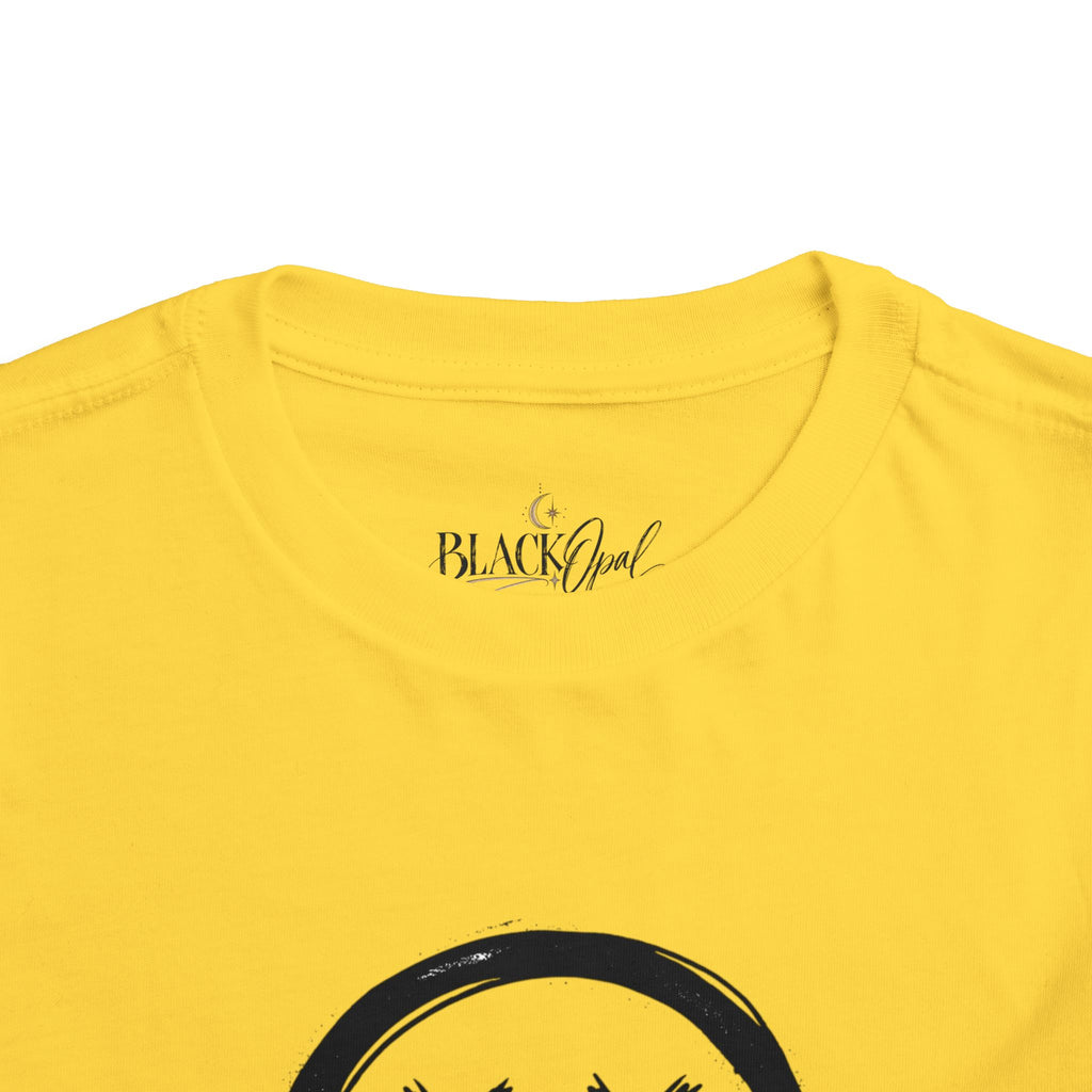 Toddler Tee — Dripping Smiley Face Graphic Kids Shirt