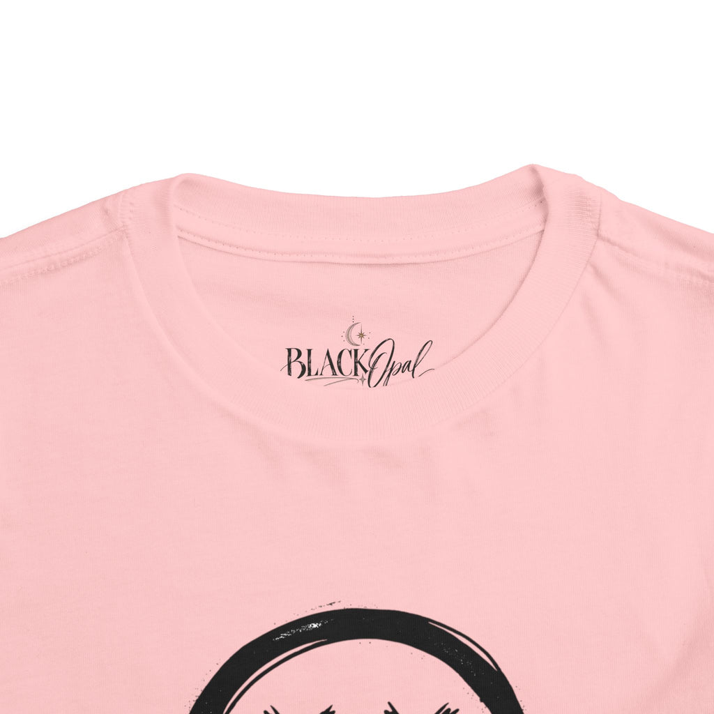 Toddler Tee — Dripping Smiley Face Graphic Kids Shirt