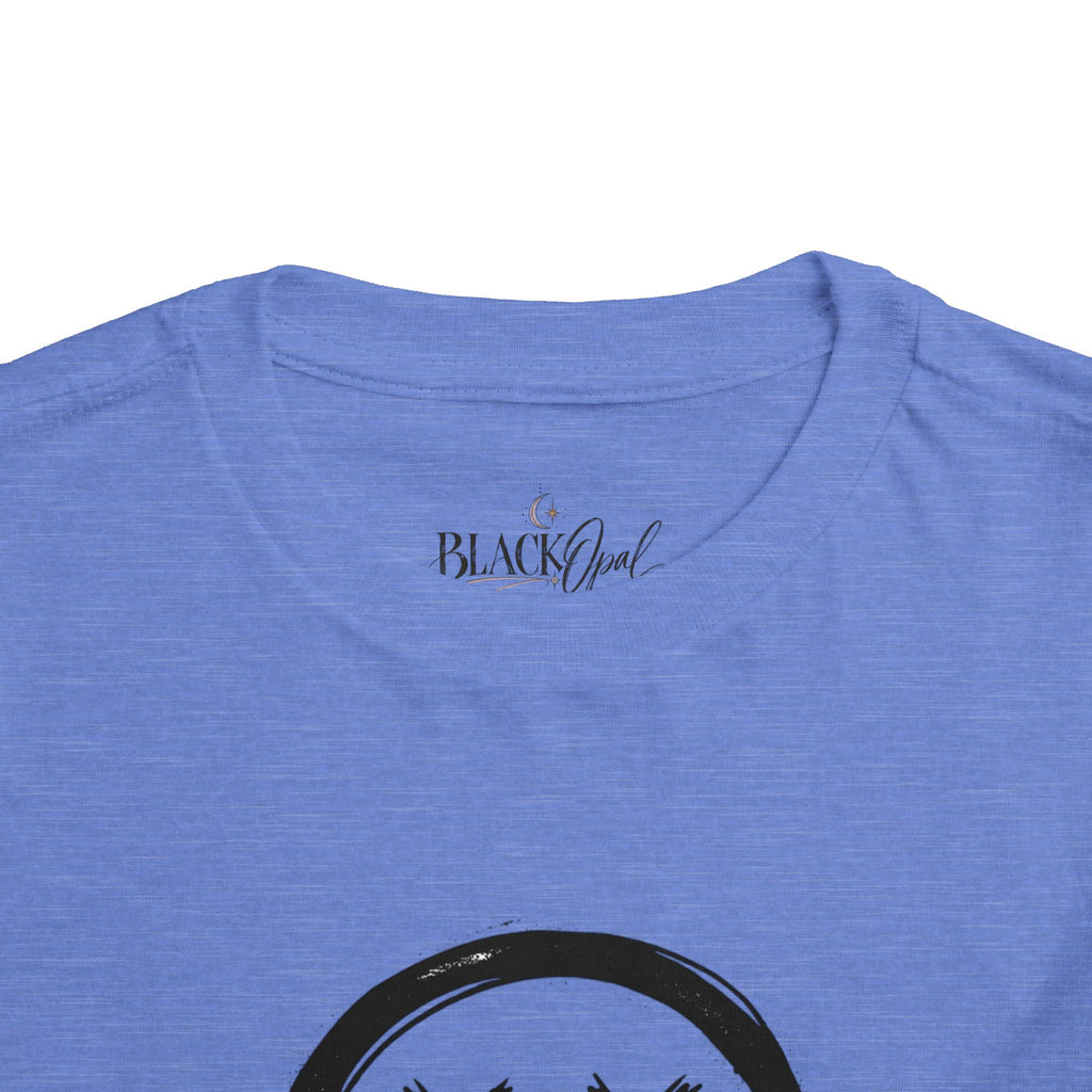Toddler Tee — Dripping Smiley Face Graphic Kids Shirt