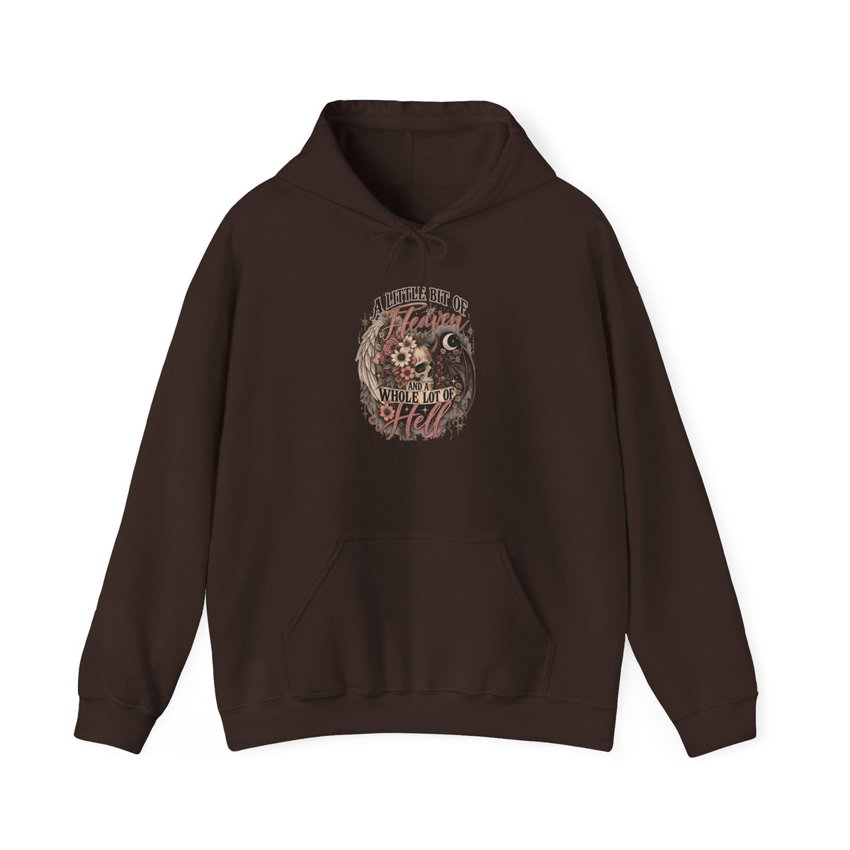 Skull & Roses Vintage Hoodie — 'Forever in the Fight' Gothic Pullover