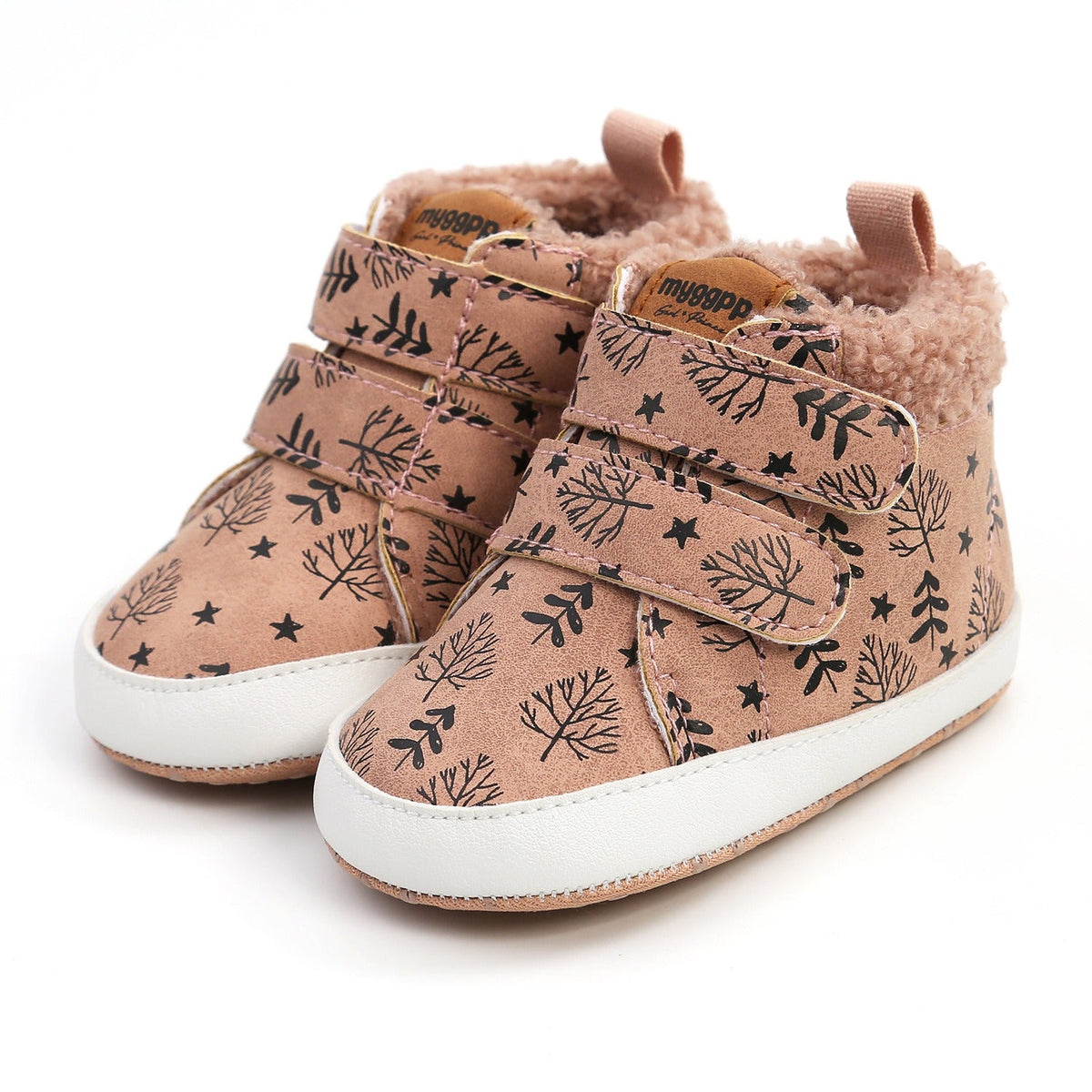 Baby High-Top Warm Walking Shoes