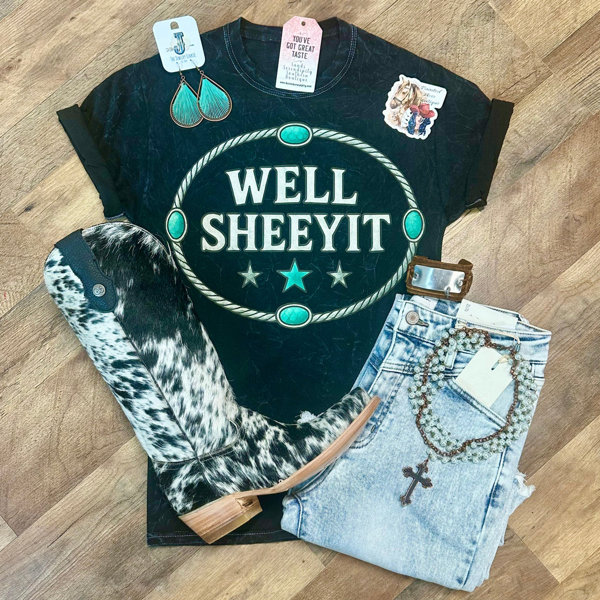 Well Sheeyit | Wild West Graphic T-Shirt