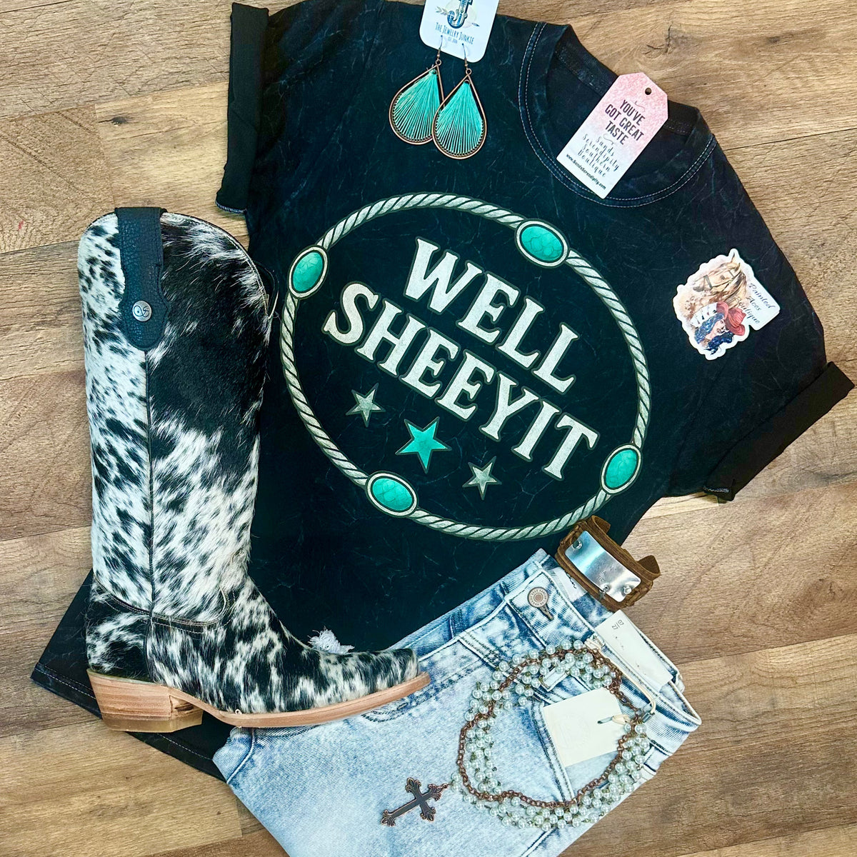 Well Sheeyit | Wild West Graphic T-Shirt