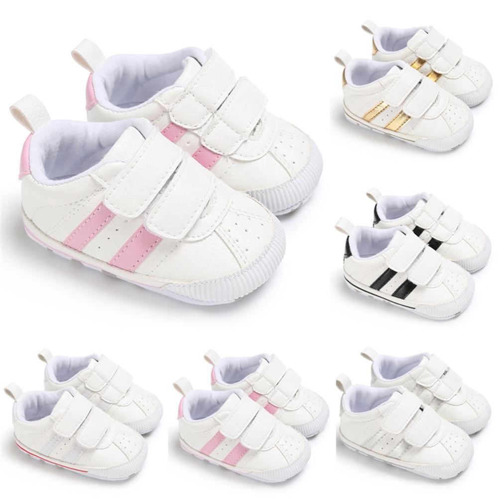Baby Pre-Walker Sneakers | Soft Sole Hook & Loop