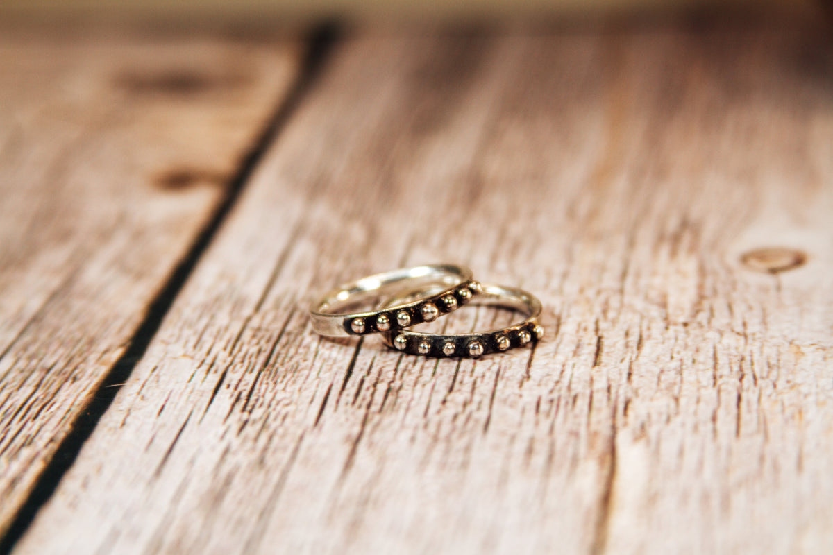 Everyday Weight Handmade Sterling Silver Ring | Dainty Stacking Ring Size 7