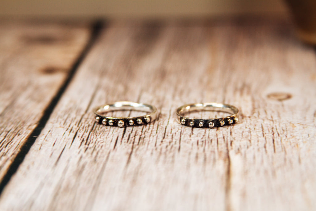 Everyday Weight Handmade Sterling Silver Ring | Dainty Stacking Ring Size 7