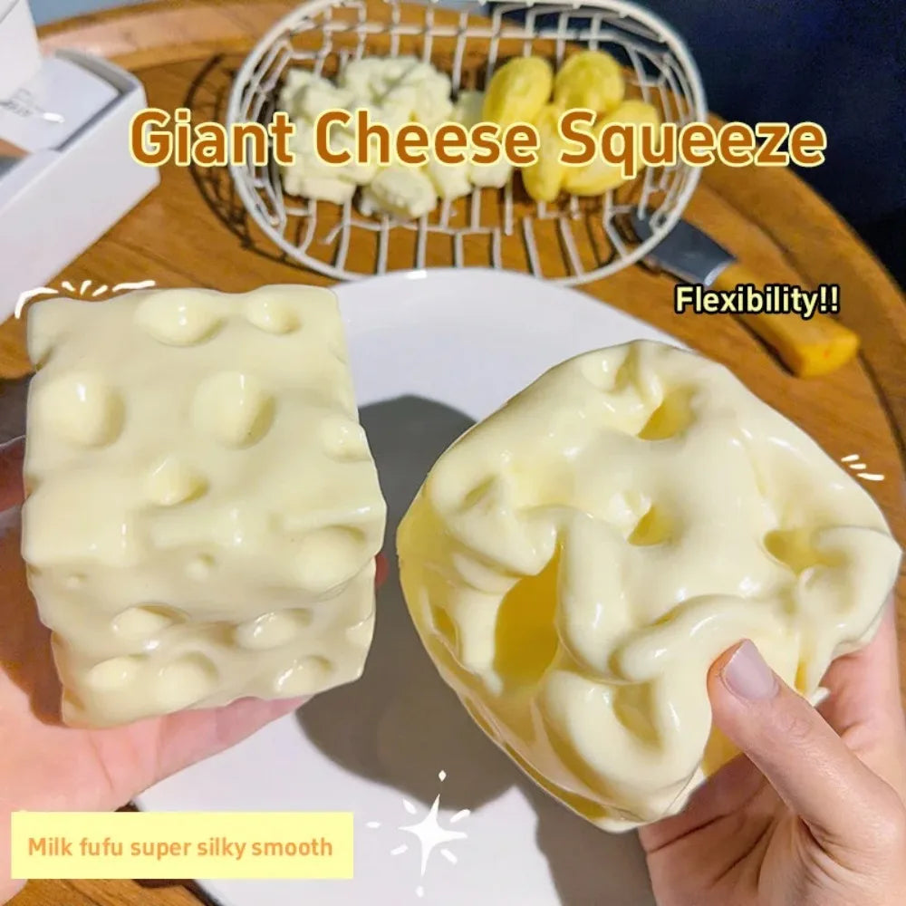 Grate Escape Cheese Cube Squishy Fidget Toy