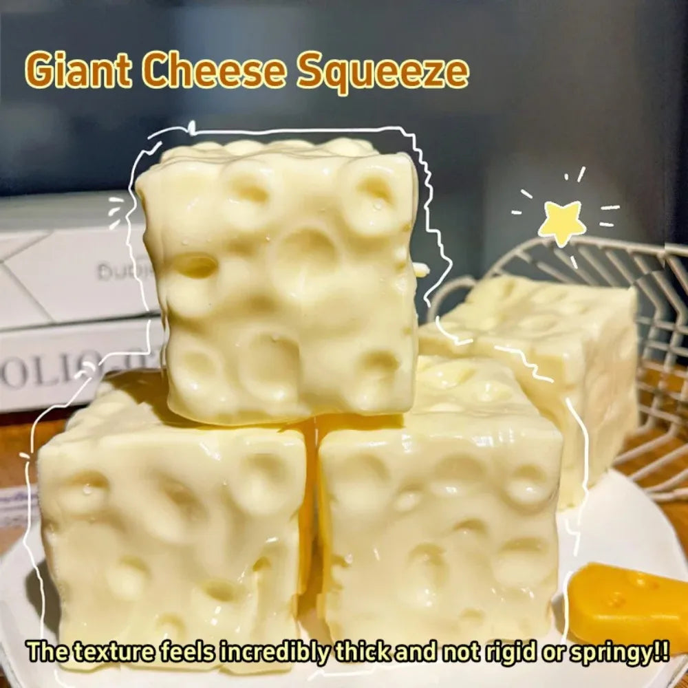 Grate Escape Cheese Cube Squishy Fidget Toy