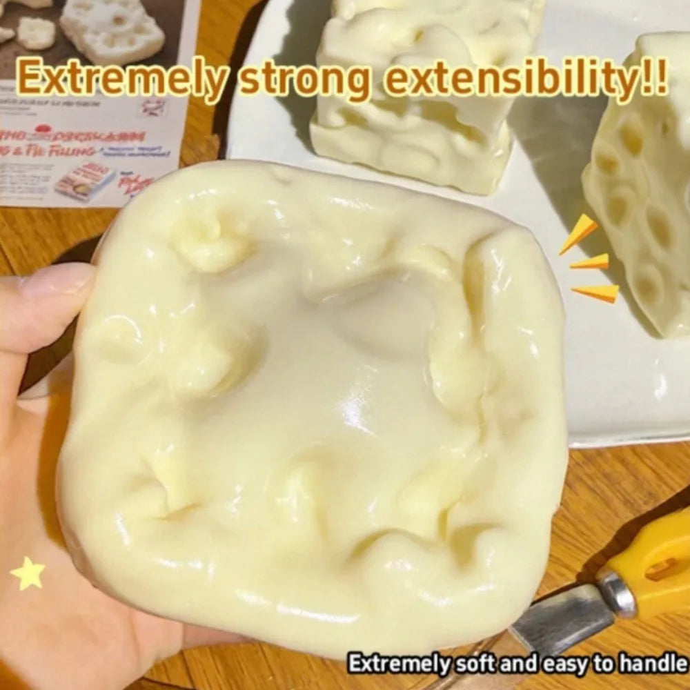 Grate Escape Cheese Cube Squishy Fidget Toy