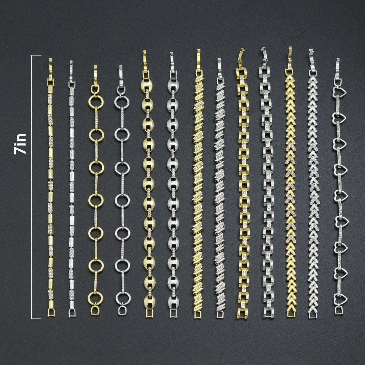 Linked Attitude | CZ Link Bracelet