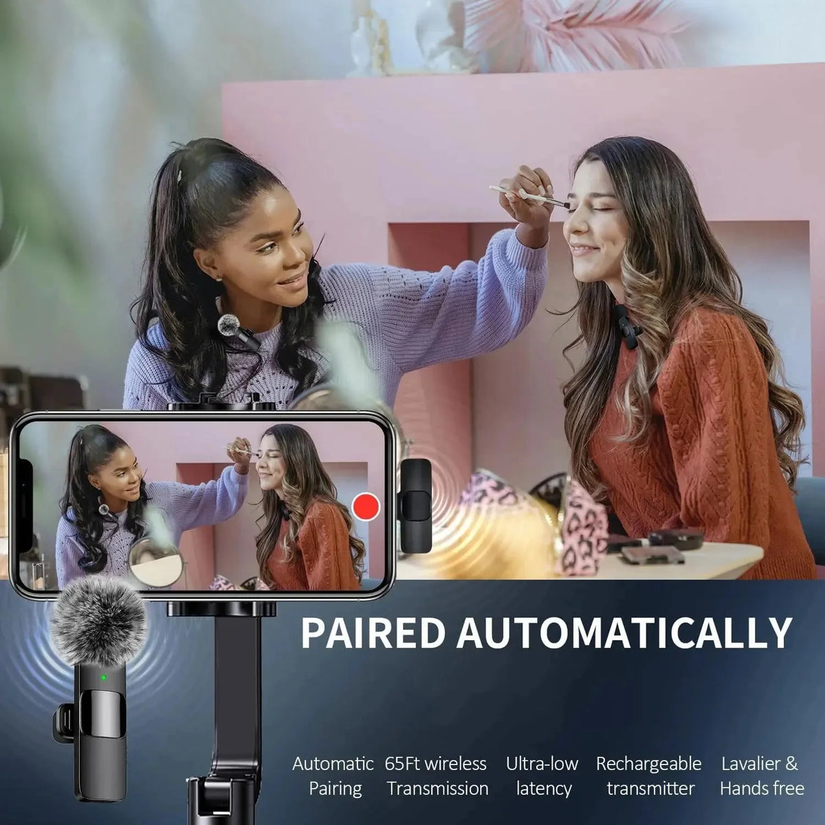 Main Character Wireless Mini Mic with Windshield Muff