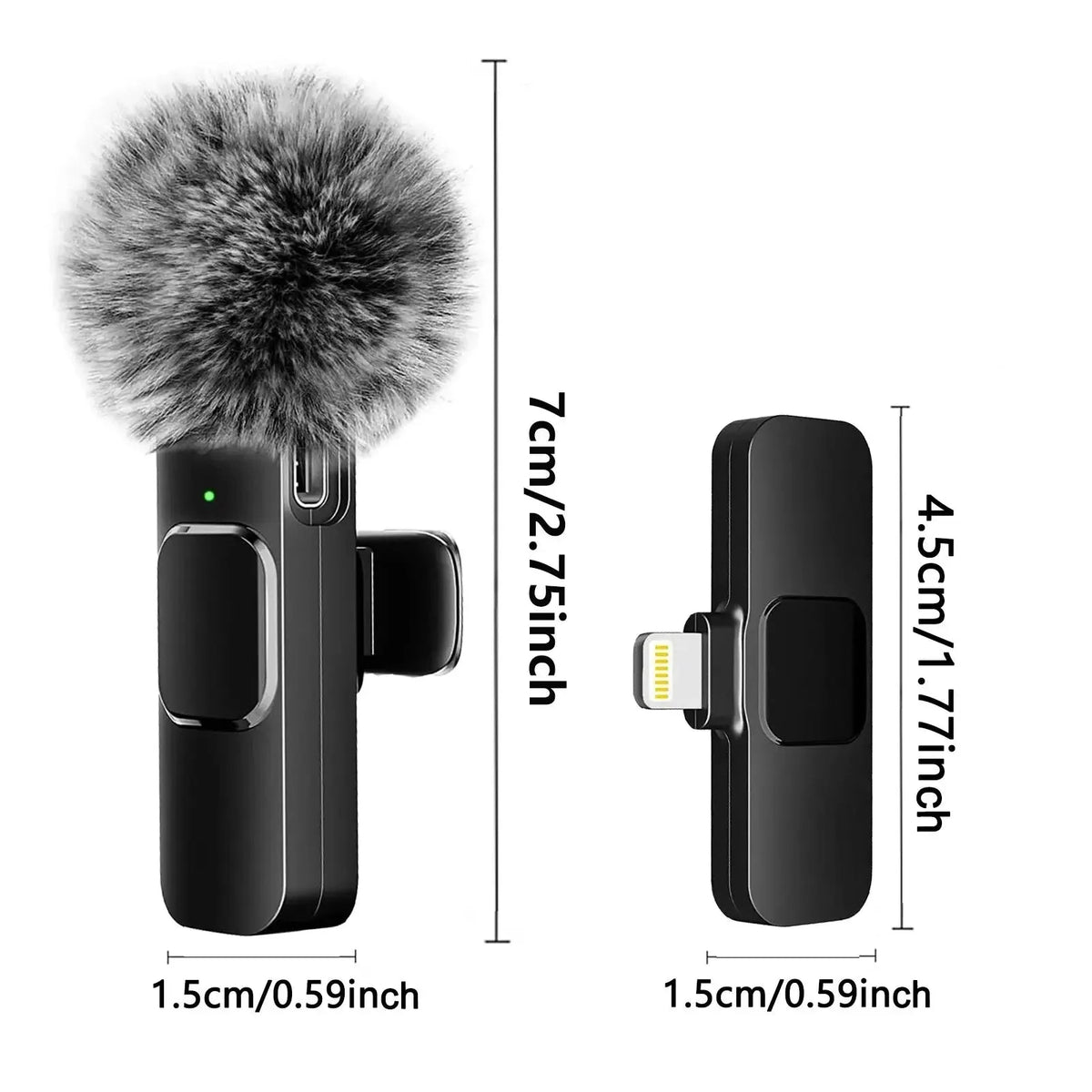 Main Character Wireless Mini Mic with Windshield Muff