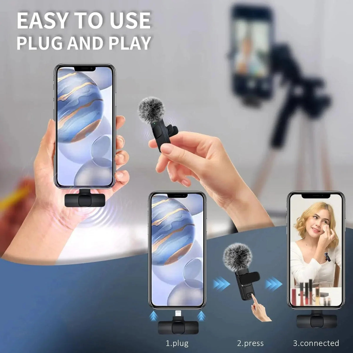 Main Character Wireless Mini Mic with Windshield Muff