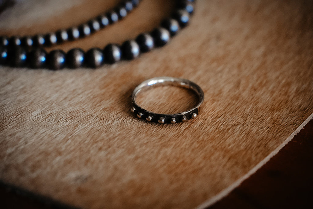 Everyday Weight Handmade Sterling Silver Ring | Dainty Stacking Ring Size 7
